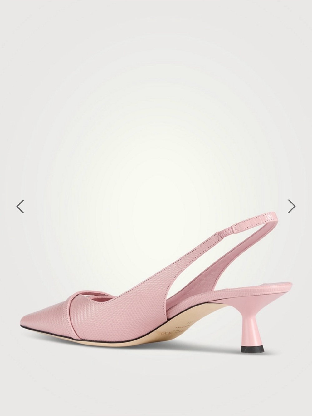 Jimmy choo Amita Lizard-Embossed Leather Slingback Pumps - Picture 3 of 13